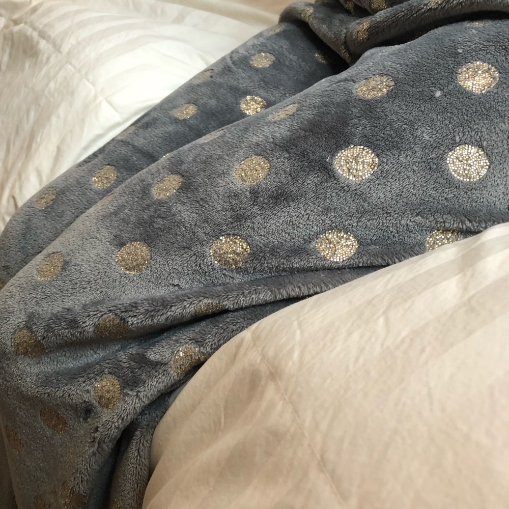 3 LEFT M-XL PLUSH STRECHY JoggerS SOFT Lounging Travel Gray Grey Gold Fleece - Picture 3 of 4